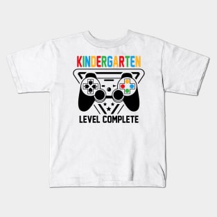 Kindergarten Level Complete Gamer Boys Graduation Gifts Kids T-Shirt